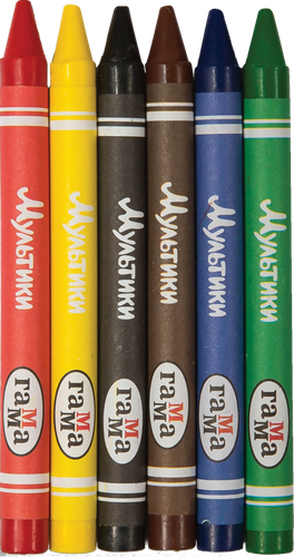 

Мелки восковые Гамма Мультики 6 цветов, круглые Арт. 2131018_01_28