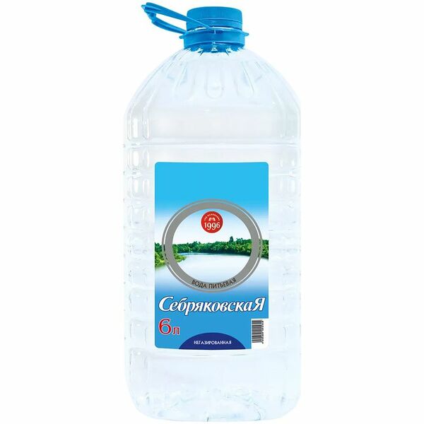 Вода питьевая негазированная Себряковская 6 л