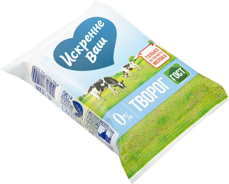 

Творог обезжиренный Искренне Ваш 0%, 180 г