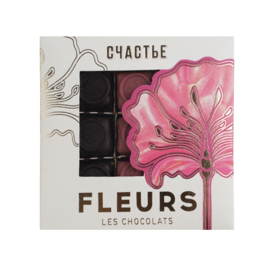 

Конфеты Счастье Les Fleurs шоколадные, 100 г