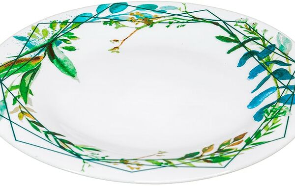 Тарелка МФК обеденная Акварельный букет 23см