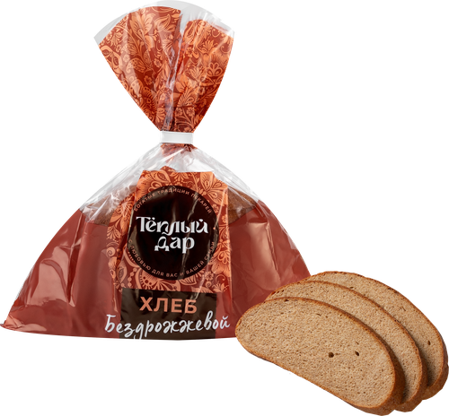 

Хлеб Теплый дар бездрожжевой в нарезке