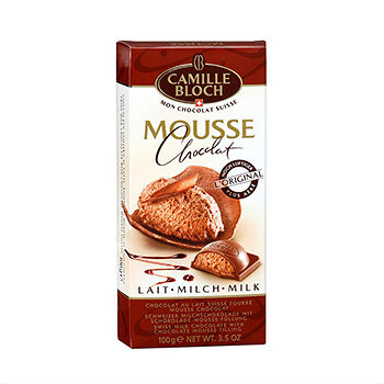 Молочный шоколад Mousse milk (Мусс милк) с начинкой из шоколадного мусса ТМ Camille Bloch (Камиль Блох)
