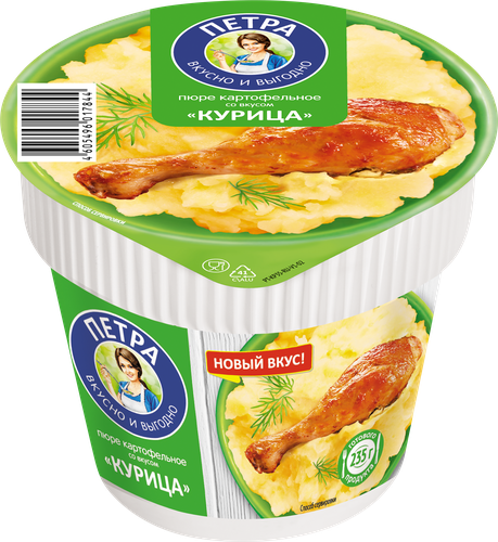 

Пюре картофельное Петра со вкусом курицы сухое 35 г