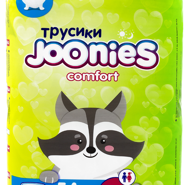 Подгузники-трусики детские JOONIES Comfort M 6–11кг, 54шт