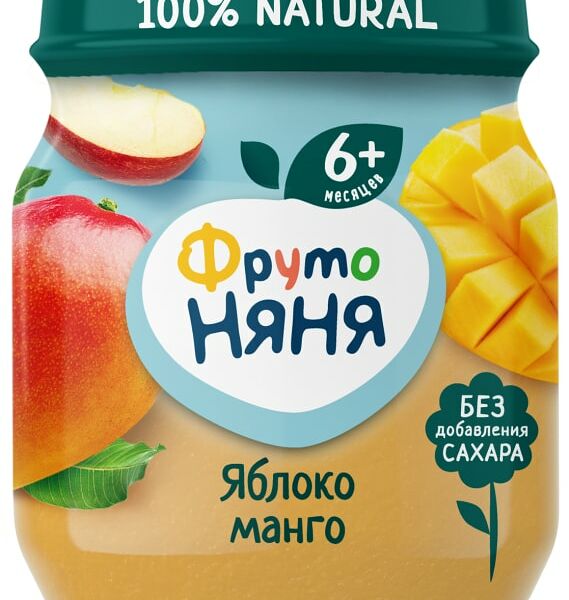 Пюре ФрутоНяня из Яблок и Манго с 6 месяцев 100г