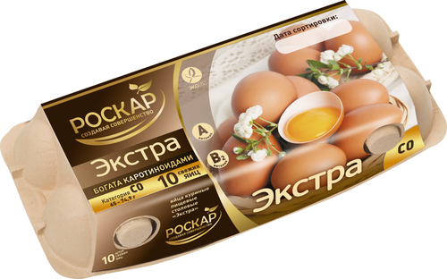 

Яйца куриные Экстра С0 коричневое 10 шт