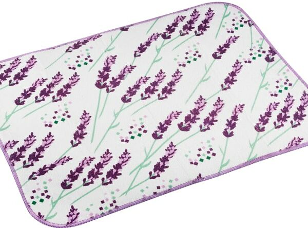 Коврик для сушки посуды Рыжий кот из микрофибры 50*35см