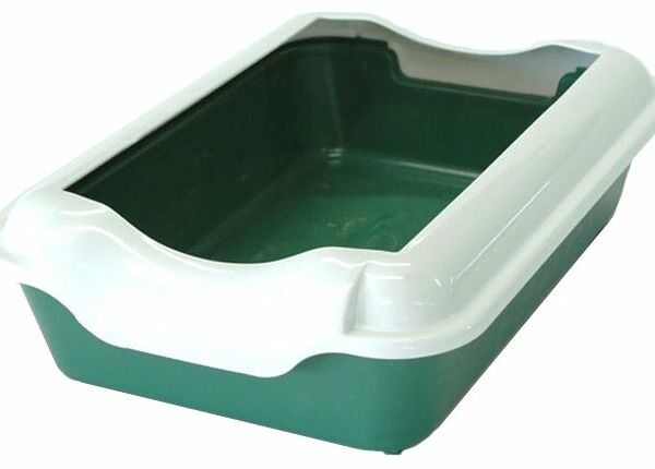 Лоток Homecat с бортиком зеленый 37х27х11,5см