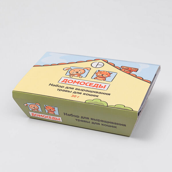 Набор для выращивания травы для кошек, собак, грызунов и птиц, 30 гр.