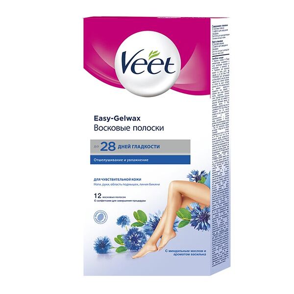 Воск холодный полоски Veet для депиляции (для чувствительной кожи)