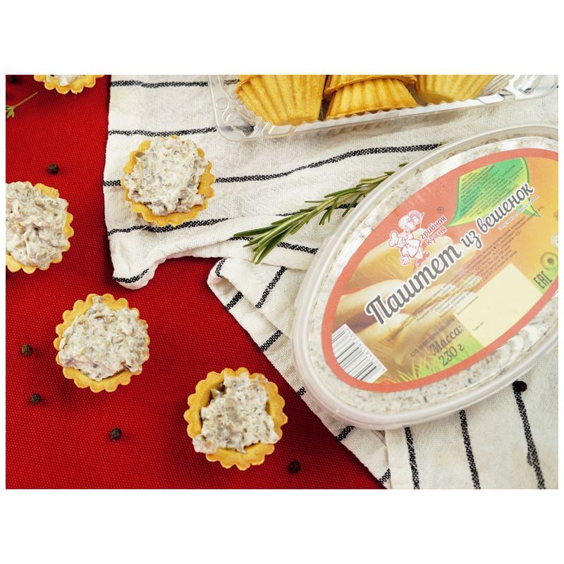 

Паштет Грибная Кухня из вешенок 230 г