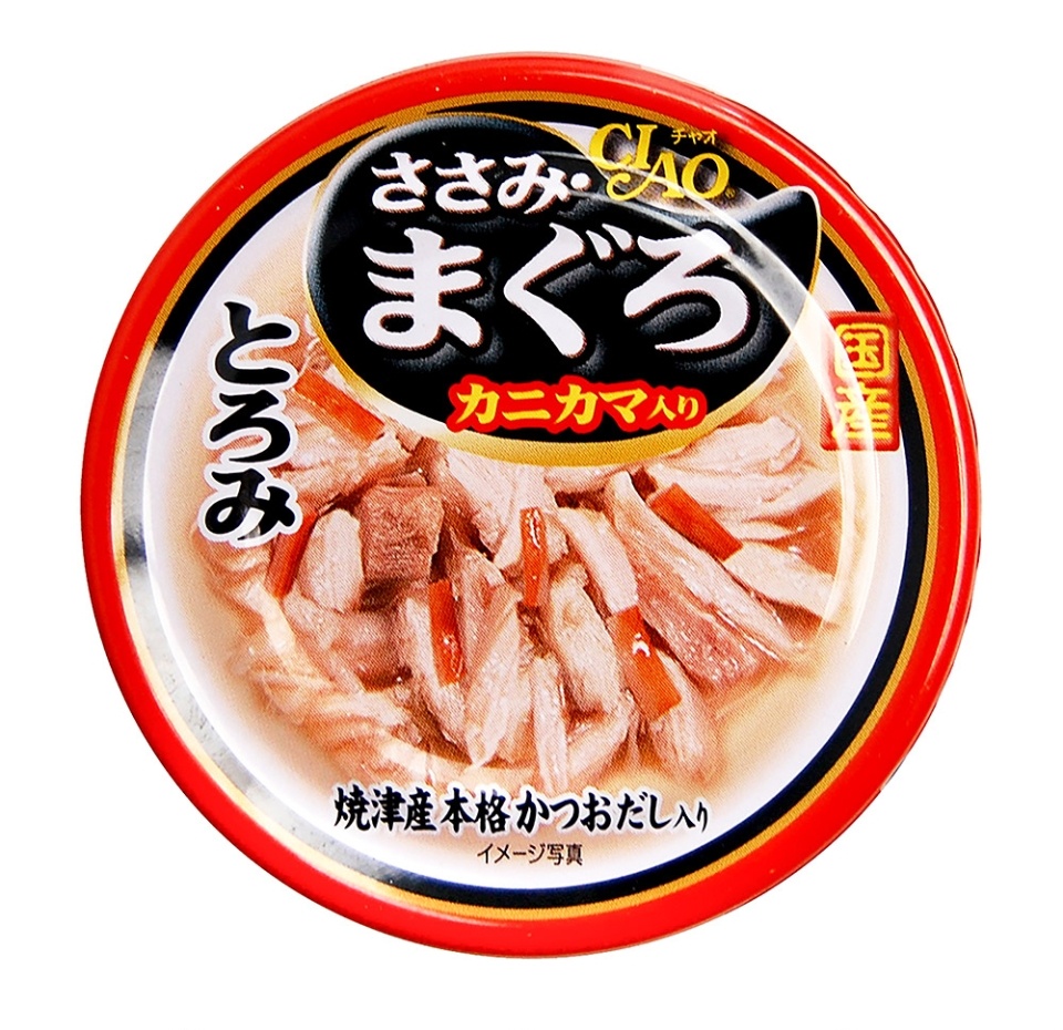 

Консервы для кошек Inaba Ciao Toromi Курица с тунцом и камчатским крабом 80 г