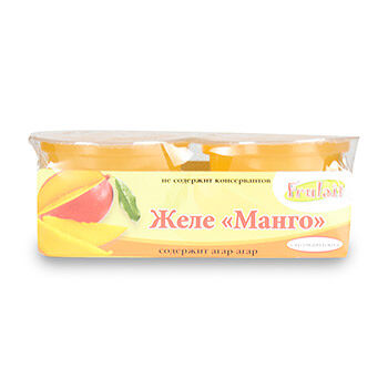 Желе фруктовое Frulait Манго, COCON, 2х118 г, Малайзия