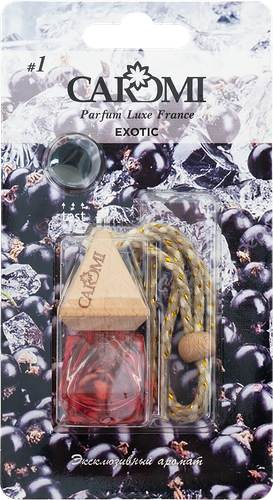Ароматизатор жидкий Caromi подвесной черная смородина 6 мл
