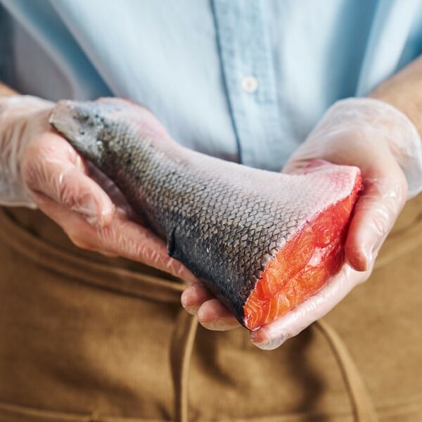 Семга хвостовая часть охлажденная