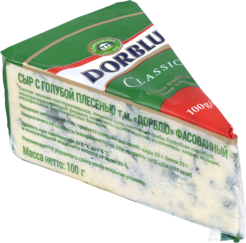 

Сыр Dorblu Classic с голубой плесенью 50% 100 г
