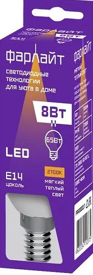 Лампа светодиодная свеча Afс35 е14 Фарлайт