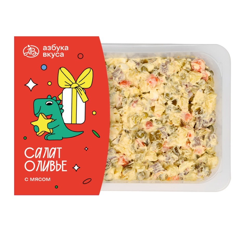 

Салат Оливье с мясом
