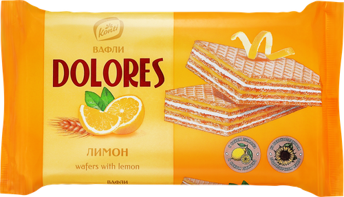 

Вафли Konti Dolores лимон 200 г