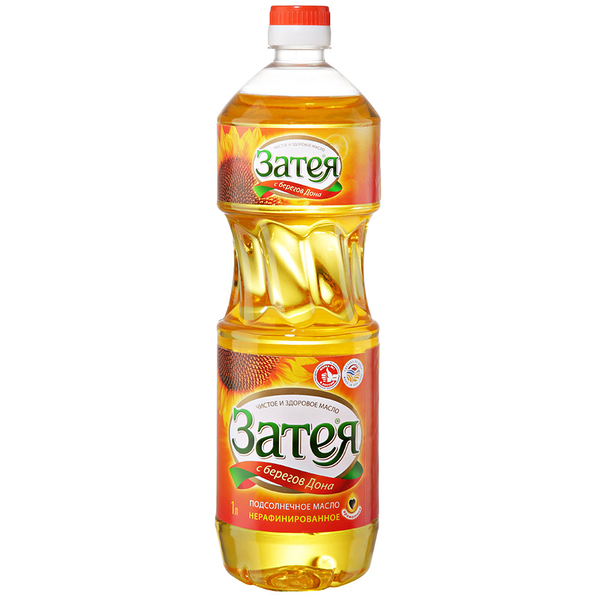 Масло подсолнечное Затея нерафинированное