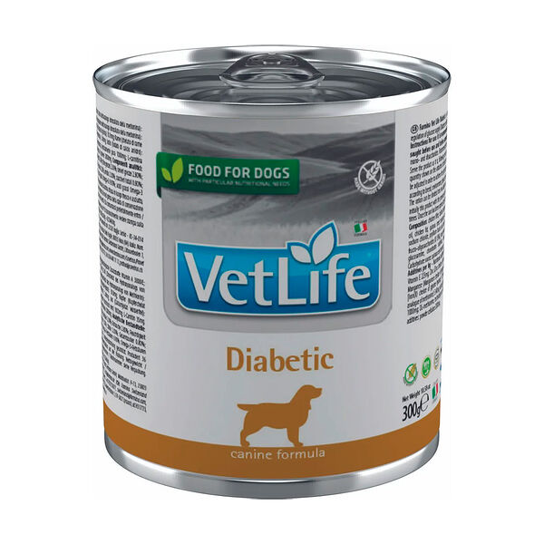 Консервы диетические для собак Farmina Vet Life Dog Diabetic при диабете в виде паштета 300 г