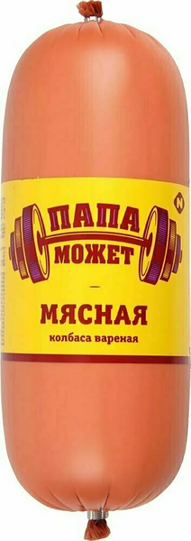 Колбаса Папа может! Мясная варёная 500 г