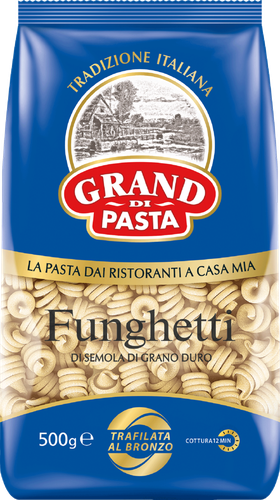 

Макароны Grand Di Pasta Funghetti группа А высший сорт, 500г