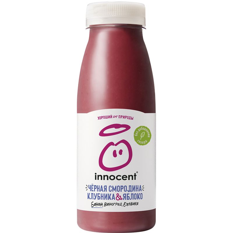 

Пюре фруктовое питьевое Innocent из яблок-бананов-винограда-клубники-черной смородины-ежевики 250 мл