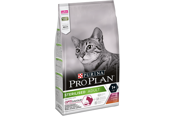 Корм для стерилизованных кошек Pro Plan Opti Savour с уткой, с печенью