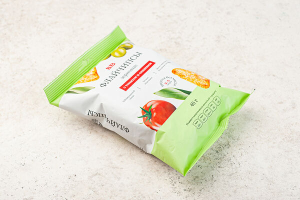 Флайчипсы зерновые с томатом и оливками