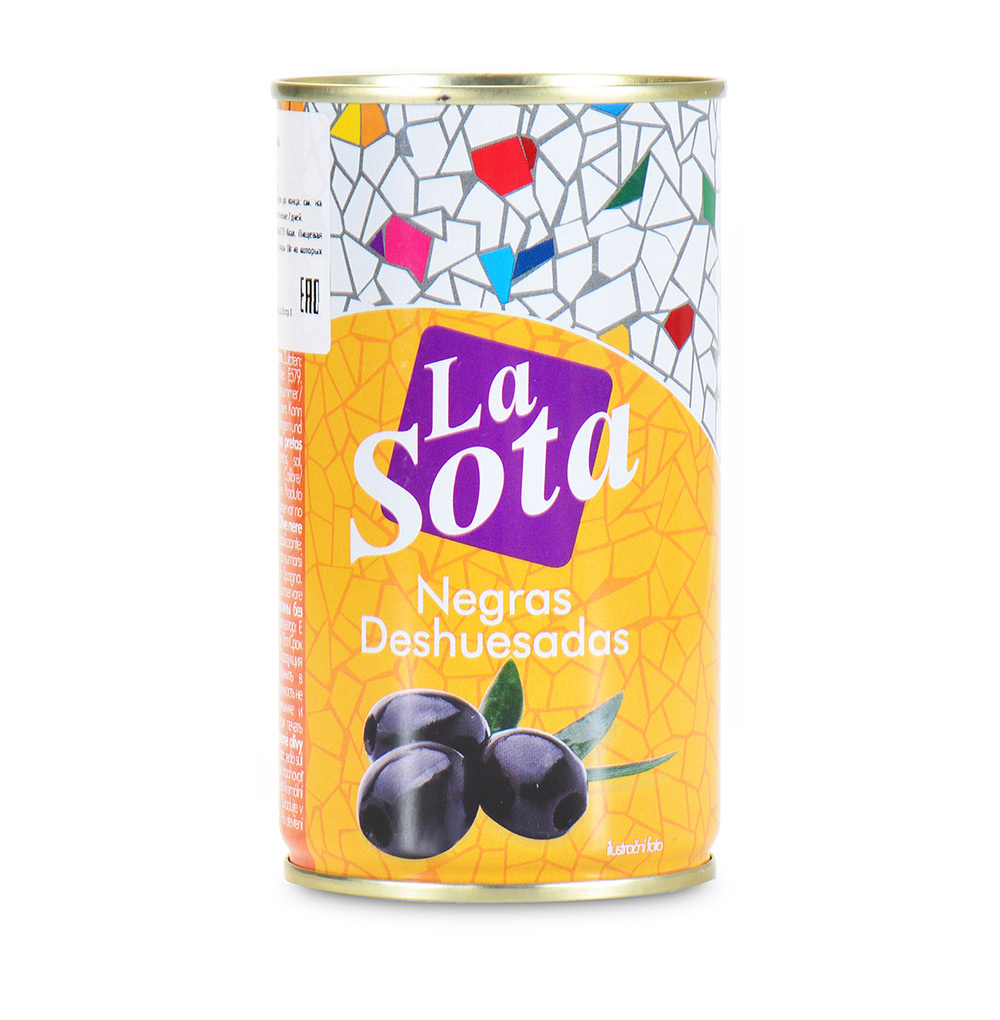 

Маслины La Sota черные без косточки 300 г