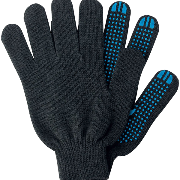 Перчатки ЛЕНТА черные с ПВХ р-р 18/20, 3пары