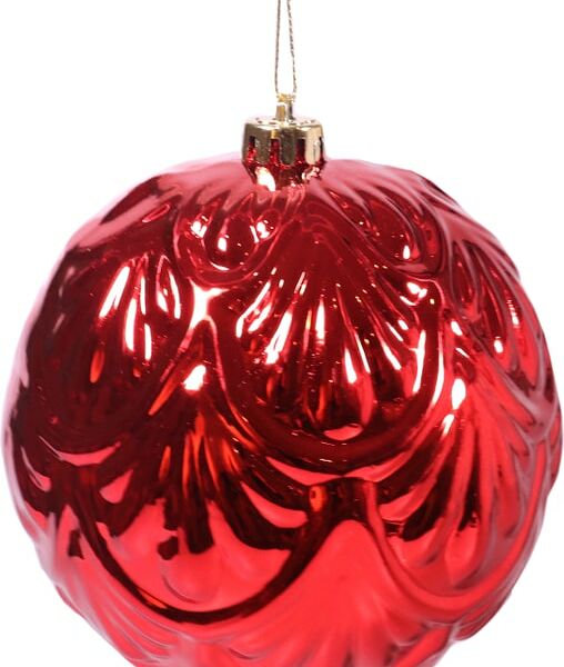 Елочный шар Magic Time красный 12см