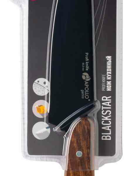 Нож кухонный Apollo Genio Blackstar, 13 см