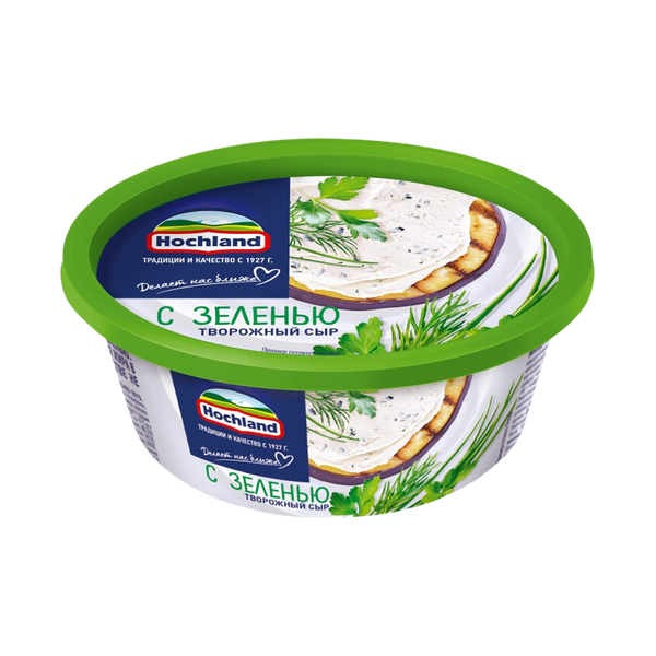 Сыр Hochland творожный с зеленью 140 г