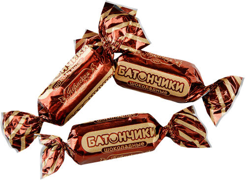 

Конфеты Пермская КФ Батончики шоколадные пралине вес