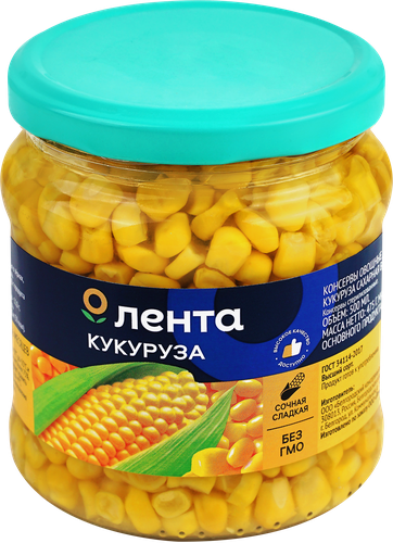

Кукуруза ЛЕНТА сахарная, 500мл
