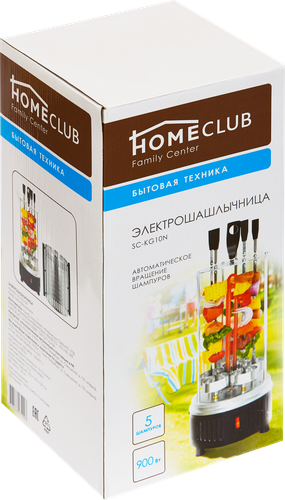 

Электрошашлычница HOMECLUB Арт. SC-KG10N/YS-KR01A