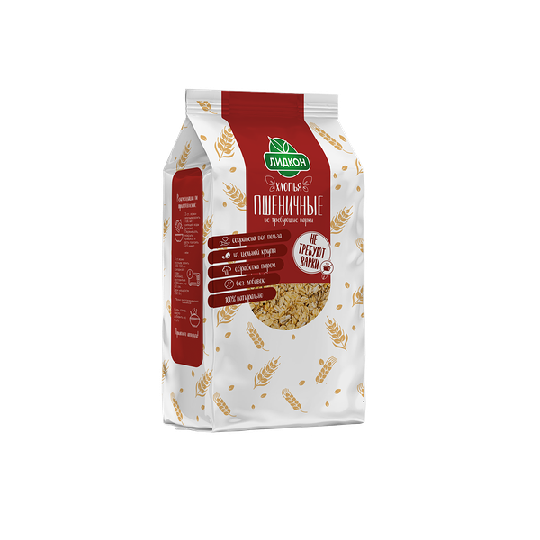 Хлопья  пшеничные, не требующие варки 400 г Лидкон