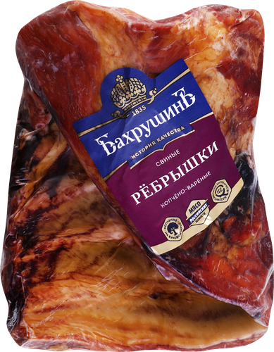 

Ребрышки свиные Бахрушинъ Пикантные копчёно-варёные, вес