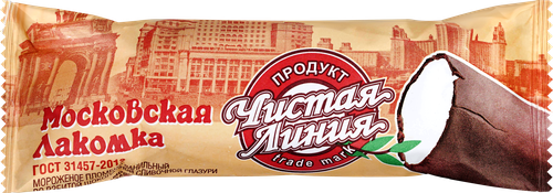 

Мороженое трубочка Чистая Линия Московская лакомка пломбир ванильный в шоколадной глазури 80 г