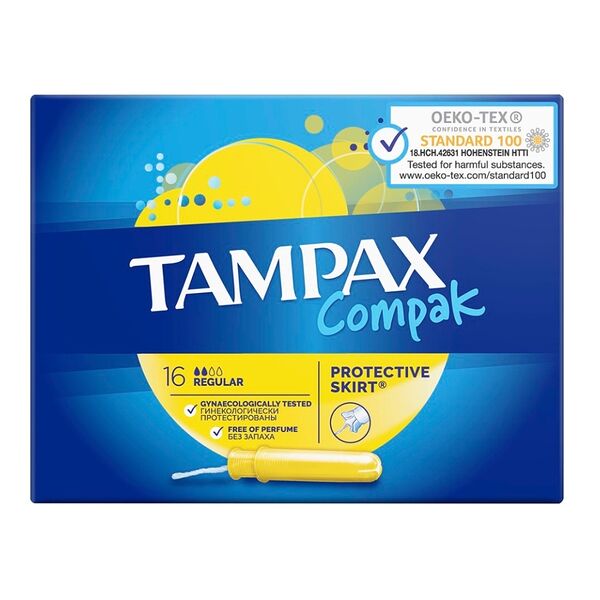 Тампоны Tampax Compak 16 шт regular