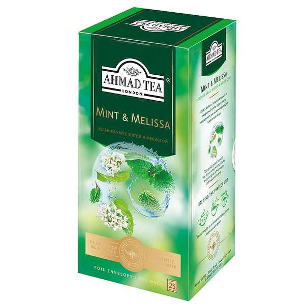 Чай зелёный Ahmad Tea Mint & Melissa 25x1.8г