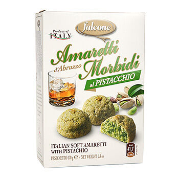 Печенье «Амаретти» мягкие с фисташками, Falcone 170г