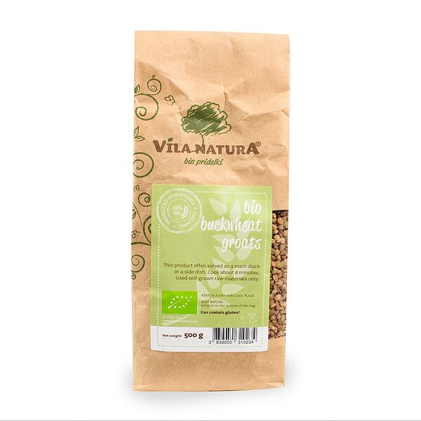 Крупа гречневая Vila Natura ядрица органическая