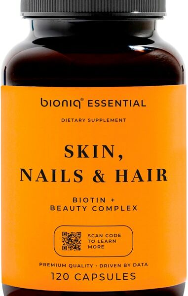 БАД bioniq essential Skin Nails & Hair 120 капсул