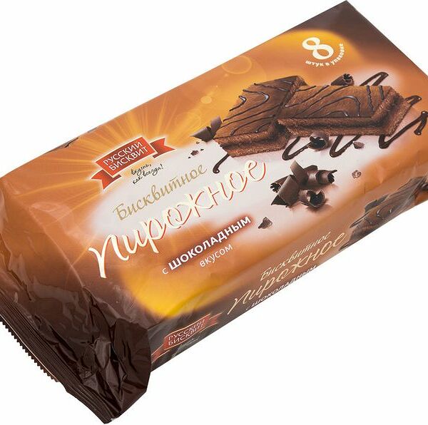 Пирожное Русский Бисквит с шоколадным вкусом, 240г