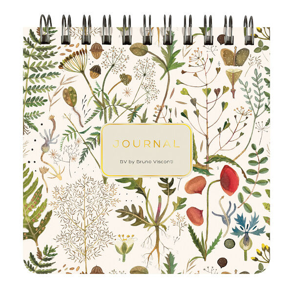 Блокнот Bruno Visconti Pocket Journal Луговые травы на гребне 90 х 90 мм, 60 листов