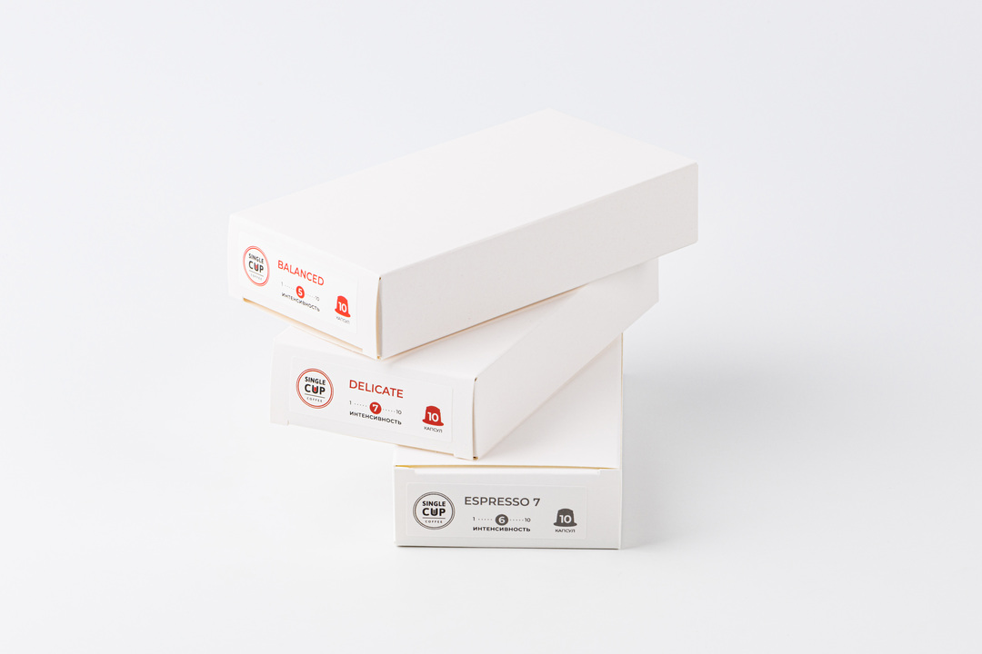 

Набор кофе в капсулах Single Cup: Delicate, Balanced, Espresso 165 г 30 шт.